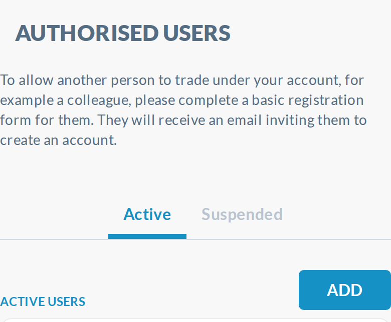 Authorised Users at 390: intro and 'ACTIVE USERS' at x=0; ADD button touching the right edge