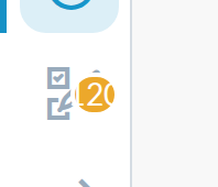1024 collapsed sidebar badge with 120: the same overflow, on top of the icon